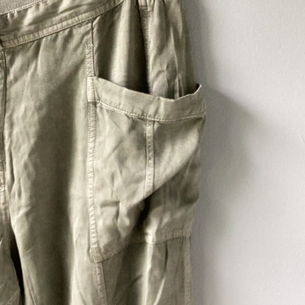 Anthropologie Olive Green Track Jogger Pants - Picture 10 of 15